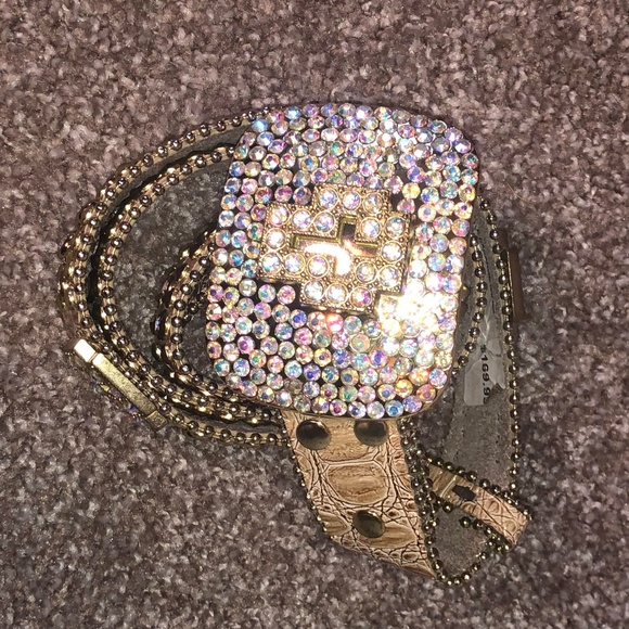 Design Bellagio Boutique Vegas Bejeweled Belt NWT
